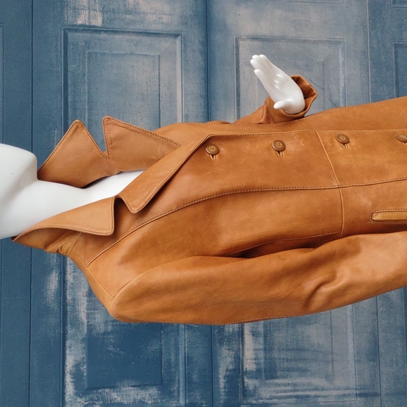 Wilsons Leather® Ladies Vintage full Length "HEAVY LEATHER" Coat - Picture 15 of 17